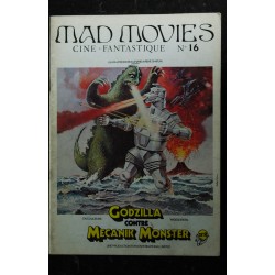 Ciné Fantastique MAD MOVIES  n° 16 1977 10 - RARE  -  GODZILLA MECANIK MONSTER - KONGA - Carole LAURE - M. Beswick - C. Lee