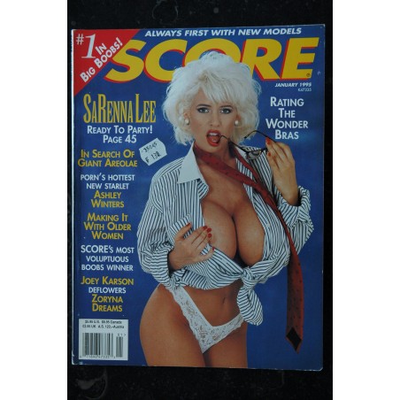 SCORE Ed. US  Vol.  4  n° 1  - 1995 -  Sarenna Lee Ashley Winters Joey Karson     - EXPLICIT PHOTOS OF THE BEST D-CUP BABES