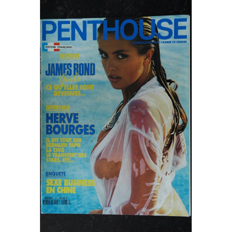 PENTHOUSE 087  1992 AVRIL JAMES BOND GIRLS KIRSTEN WENDY WONG LOU REED HARDEURS