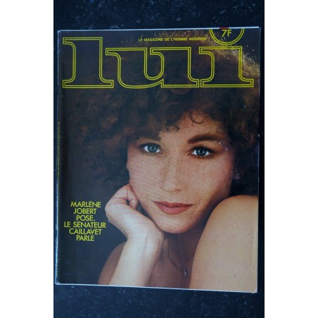 LUI 180 JANVIER 1979 COVER MARLENE JOBERT NUE PHOTO H. ZUBER CHARME BOB GUCCIONE ASLAN