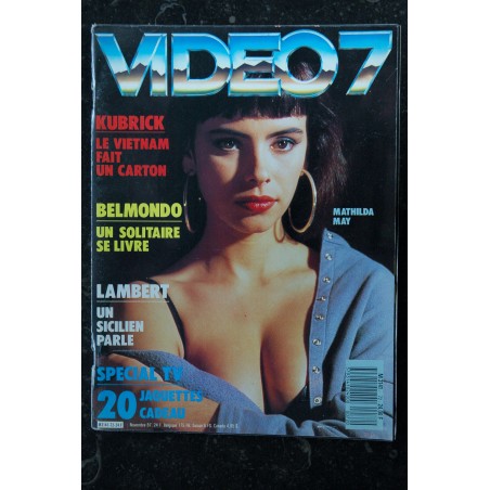 VIDEO 7 072 1987  MATHILDA MAY  KUBRICK  BELMONDO LAMBERT