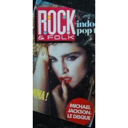 ROCK & FOLK 244 1987 COVER MADONNA INDOCHINE MICHAEL JACKSON MADONNA 10 PAGES + POSTER MADONNA