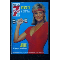 Télé 7 Jours  1312  20 au 26 juillet 1985 Cover Linda Evans Dynastie