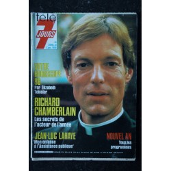 Télé 7 Jours  1335 28 décembre au 3 janvier 1986 Cover Richard Chamberlain Jean-Luc Lahaye