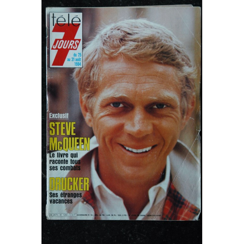 Télé 7 Jours  1265  -  1984  - STEVE Mc QUEEN  DRUCKER Christine DASSIN Fernand LEDOUX