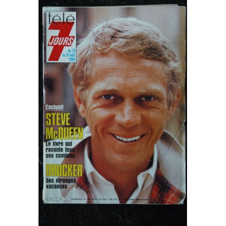 Télé 7 Jours  1265  -  1984  - STEVE Mc QUEEN  DRUCKER Christine DASSIN Fernand LEDOUX