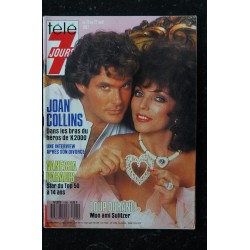 Télé 7 Jours  1420 15 au 21 aout 1987 Cover Joan Collins Vanessa Paradis Star du Top 50 à 14 ans