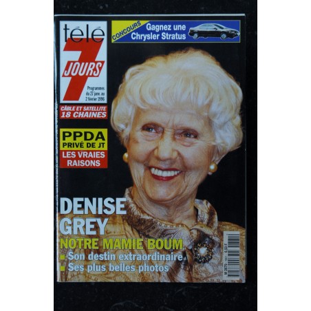 Télé 7 Jours  1861 27 janvier au 2 février 1996 Cover Denise Grey