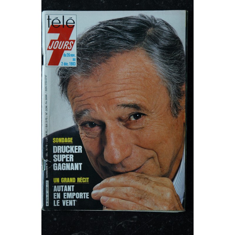 Télé 7 Jours  1226 26 novembre au 2 décembre 1983 Cover Yves MONTAND