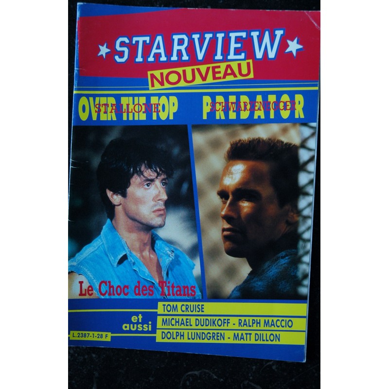 STARVIEW 1 1987 Collector Sylvester Stallone Arnold Schwarzenegger Special 52 pages