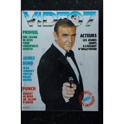 VIDEO 7 025 1983  JAMES BOND COVER SEAN CONNERY ROGER MOORE Robert DE NIRO   + CAHIER EROTIC