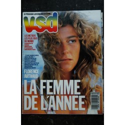 VSD 444 1986 COVER JOHNNY HALLYDAY ET NATHALIE BAYE ET LAURA MOUROUSI