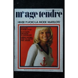 mademoiselle age tendre n°  84 1971 11 Mireille Mathieu Linda Mc Cartney Mick Jagger Hiver 71