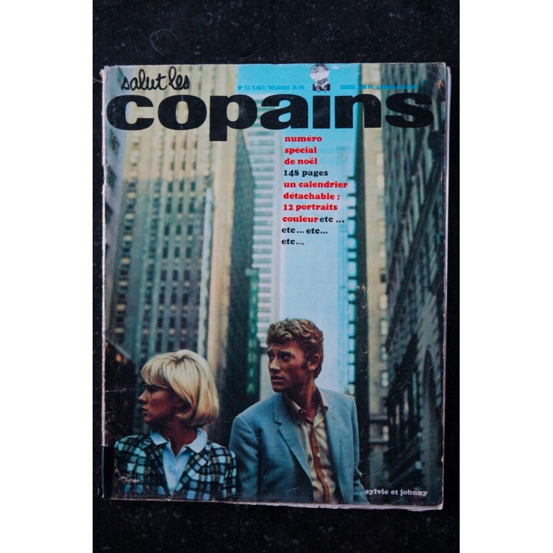 Salut les Copains N° 17 12 1963 Johnny HALLYDAY SYLVIE VARTAN USA Eddy Mitchell Françoise Hardy + Poster Eddy Mitchell