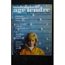 mademoiselle age tendre n°   5  1965 03 Cover Sylvie Vartan Michèle Torr Johnny Sheila Jean- Pierre Cassel