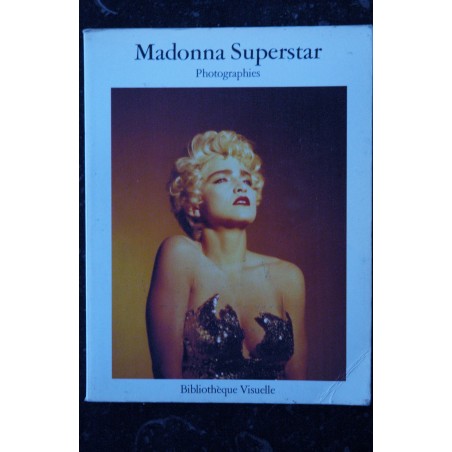 MADONNA SUPERSTAR PHOTOGRAPHIES RARE 98 PAGES 1988 Ed. BIBLIOTHEQUE VISUELLE