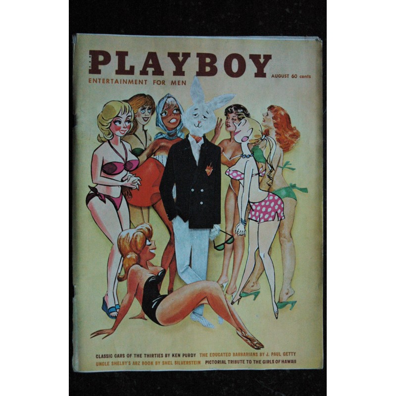 PLAYBOY US 1961 08 AUGUST CLASSIC CARS KEN PURDY PAUL GETTY GIRLS OF HAWAII