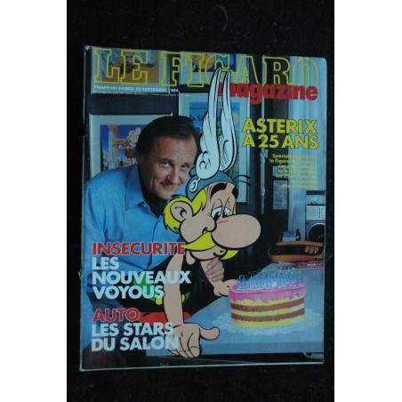 LE FIGARO magazine - 1984 09 - Couverture Astérix à 25 Ans - Uderzo