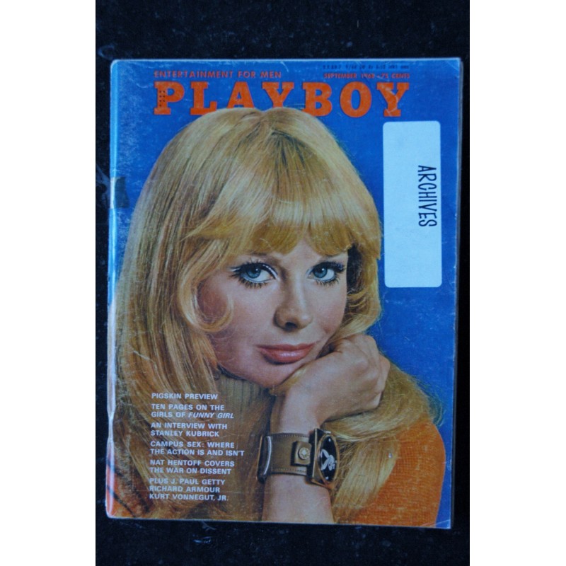 PLAYBOY US 1968 09 SEPTEMBER INTERVIEW STANLEY KUBRICK DICK ROWAN VICTORIA DRAKE DRU HART PIN UP VARGAS