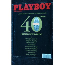 PLAYBOY 020 1994 JANVIER SPECIAL 40 ANS BARDOT STONE C. CRAWFORD DEREK ANDRESS MONRÖE MADONNA INTERVIEW PABLO ESCOBAR