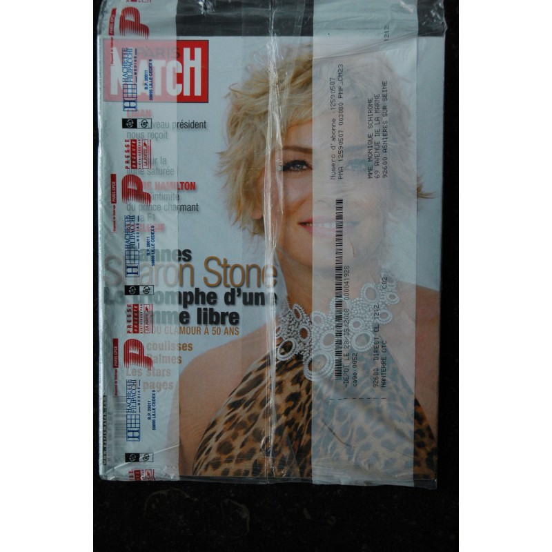 PARIS MATCH n° 3080 29 mai 2008 Sharon Stone Le triomphe d'une femme libre