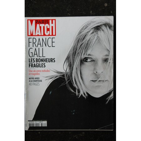 PARIS MATCH N° 3583   2018   FRANCE GALL  Cover + 40 pages spéciales