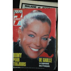 Télé 7 Jours 1285  -  1985  - Romy SCHNEIDER  DE GAULLE  LIO JACKY Jean LEFEBVRE Mort SHUMAN