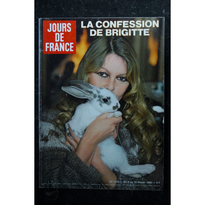 JOURS DE FRANCE 1310 - 9 au 14 février 1980 BRIGITTE BARDOT La Confession