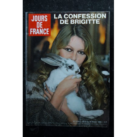 JOURS DE FRANCE 1310 - 9 au 14 février 1980 BRIGITTE BARDOT La Confession