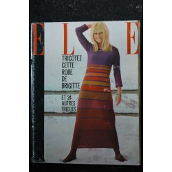 ELLE 1092 - 24 novembre 1966 COVER BRIGITTE BARDOT Tricotez cette robe de Brigitte