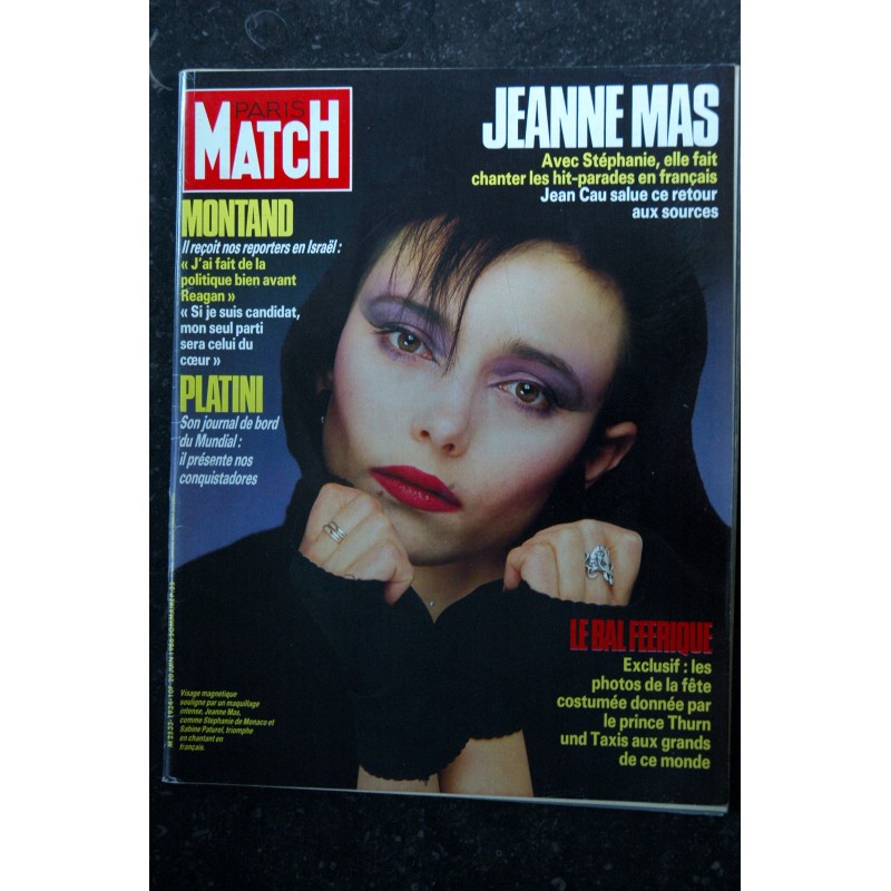 PARIS MATCH N° 1934 - 20 juin 1986 Jeanne Mas Cover Yves Montand