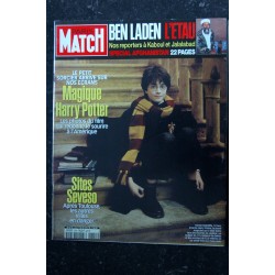 PARIS MATCH N° 2740 - 29 novembre 2001 Harry Potter Marion Cotillard