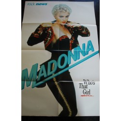 Rock NEWS HS 1987 POSTER GEANT MADONNA Who's that Girl ?