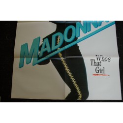 Rock NEWS HS 1987 POSTER GEANT MADONNA Who's that Girl ?