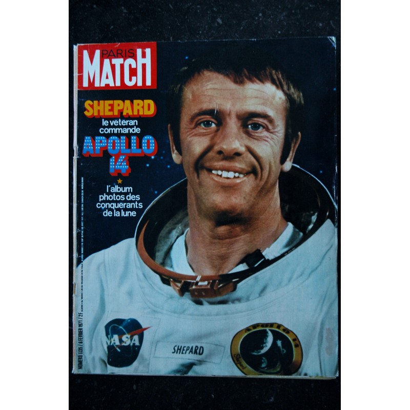 PARIS MATCH N° 1135 6 février 1971 Shepard Apollo l' album des photos des conquerants de la lune