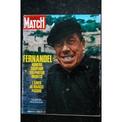 PARIS MATCH N° 1140 13 MARS 1971 FERNANDEL Cover NUMERO HOMMAGE 100 photos inédites