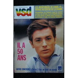 VSD 427 novembre 1985 Cover Alain Delon - Il a 50 ans - Croisade contre le rock - Canal +