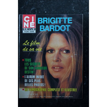 CINE REVUE HS 1982 n° 50 Supplément Brigitte Bardot 68 pages