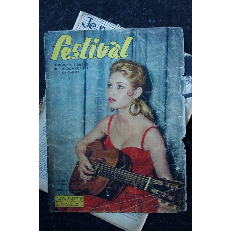 FESTIVAL 1959 Cover Brigitte Bardot La Femme et le pantin