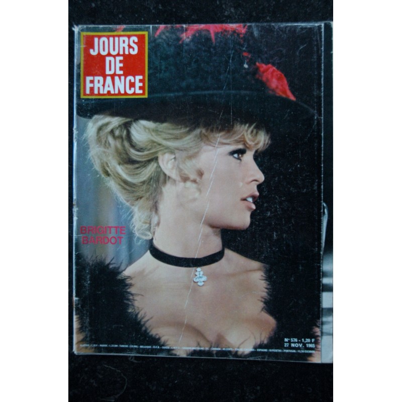 JOURS DE FRANCE 576 27 novembre 1965 COVER BRIGITTE BARDOT