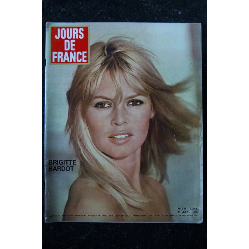 JOURS DE FRANCE 358 585 29 janvier 1966 COVER BRIGITTE BARDOT