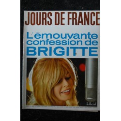 JOURS DE FRANCE 480 25 janvier 1964 COVER BRIGITTE BARDOT L'emouvante confession de BB