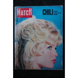 PARIS MATCH N°  582 4 juin 1960 Brigitte BARDOT cover + 7 p. - Chili photos d'une fin du monde