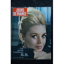 JOURS DE FRANCE 312 - 5 novembre 1960  Couverture Brigitte Bardot BB Une Grande tragédienne