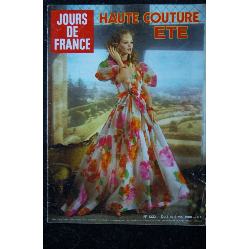 JOURS DE FRANCE 1322 mai 1980 - Haute couture ETE